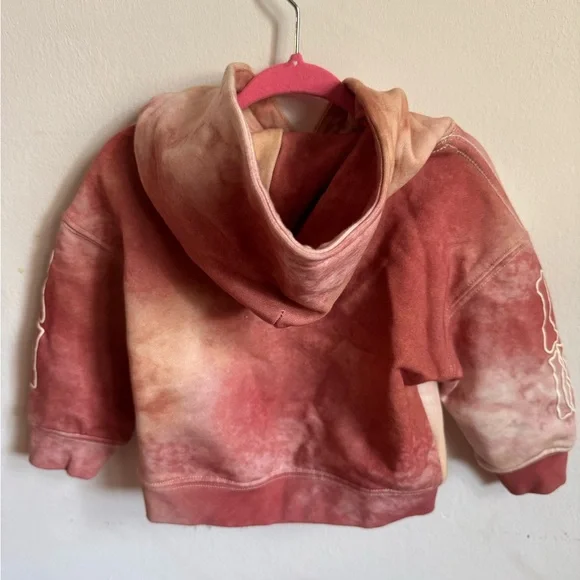 Kith Kids Hoodie - Pink and Cream Tie-Dye - Picture 4 of 4